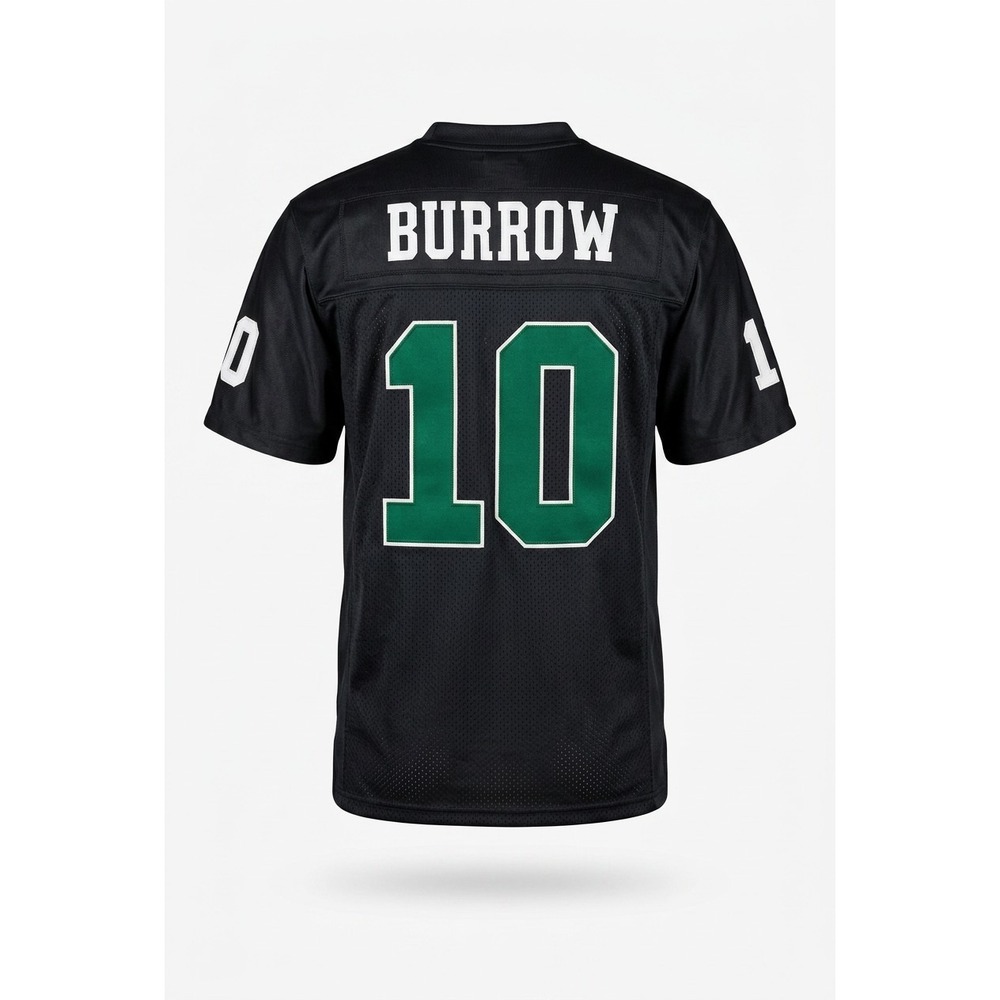 Headgear Classics Joe Burrow Athens HS Football Jersey Black Green Medium #10